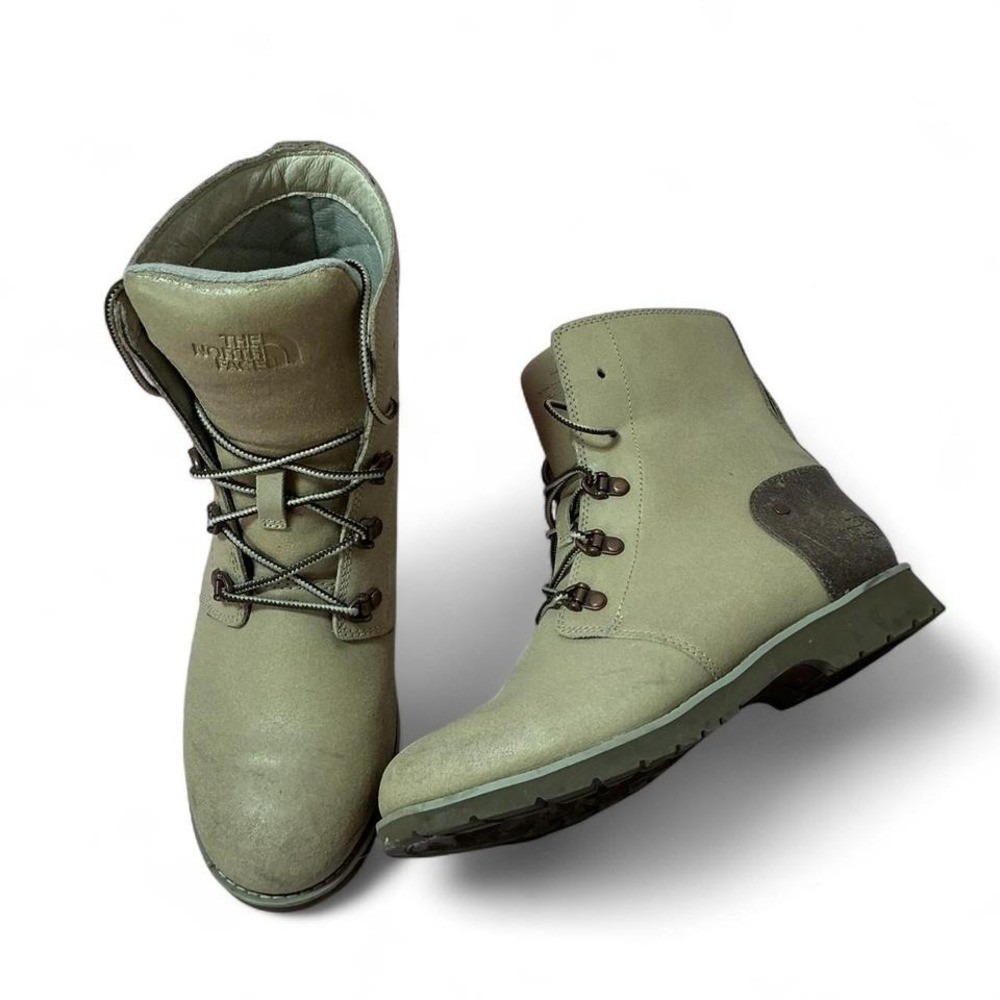 The North Face Tan Brown Suede Ankle Boots Lace‎ Up Womens 7 Granola Girl